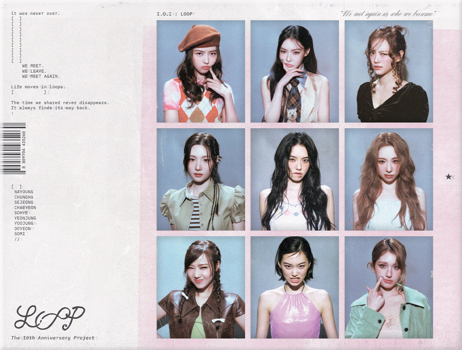 I.O.I built anticipation through a pre-release track, comeback teasers
